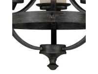 VAXCEL H0136 Halifax 3 Light Bronze Rustic Wheel Mini Chandelier - Newegg.com