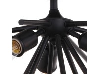 VAXCEL C0249 Estelle 17-in Matte Black Mid Century Modern 3 Light Sputnik Flush - Newegg.com