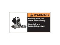 ACCUFORM LECN372 Label,CEMA,2-1/2x5,Warning Rotating,PK5 - Newegg.com