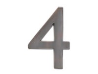 ARCHITECTURAL MAILBOXES 3585DC-4 Brass 5 inch Floating House Number Dark Aged - Newegg.com