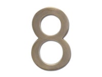 ARCHITECTURAL MAILBOXES 3585AB-8 Brass 5 inch Floating House Number Antique - Newegg.com