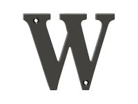 DELTANA RL4W-10B Residential Letter W Oil Rubbed Bronze 4 - Newegg.com