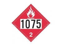 LABELMASTER ZT8-1075 Flammable Gas Placard,UN 1075,PK25 - Newegg.com