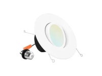 LUXRITE LR23043-1PK 5/6 Inch Gimbal LED Recessed Can Light 5 CCT Selectable - Newegg.com