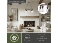 VAXCEL H0198 Milone 5L Chandelier Bronze - Newegg.com