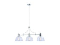 VAXCEL H0221 Beloit 3L Nickel Farmhouse Linear Chandelier Island Pendant Light - Newegg.com