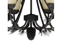 VAXCEL H0170 Sierra 6 Light Bronze Rustic Pinecone Chandelier - Newegg.com