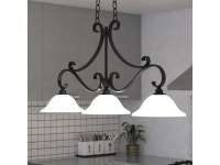 VAXCEL H0259 Monrovia 43.75-in Oil Rubbed Bronze 3-Light Linear Chandelier, - Newegg.com