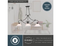 VAXCEL H0259 Monrovia 43.75-in Oil Rubbed Bronze 3-Light Linear Chandelier, - Newegg.com