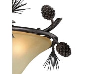 VAXCEL C0121 Sierra 3L Semi-Flush Mount Black Walnut - Newegg.com