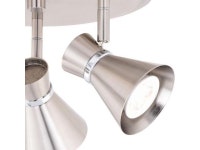 VAXCEL C0219 Alto 3 Light LED Brushed Nickel Adjustable Ceiling Spot Light - Newegg.com