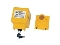 CALIFORNIA IMMOBILIZER G00100 Bulldog Style Coupler Lock,Yellow - Newegg.com