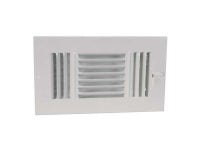 ZORO SELECT 4JRP8 8 x 4 Sidewall/Ceiling Register, 3-Way, White - Newegg.com ZORO SELECT 4JRP8 8&#34; x 4&#34; Sidewall&#47;... 