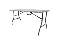 ZORO SELECT 13V434 Bifold Table, 29-1/2D x 61W x 29-1/4H, White - Newegg.com ZORO SELECT 13V434 Bifold Table, 29-1&#47;2&#34;D... 
