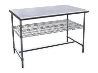 ZORO SELECT 4UEL9 Fixed Work Table,SS,48 W,30 D - Newegg.com ZORO SELECT 4UEL9 Fixed Work Table,SS,48" W,30" D - Newegg.com