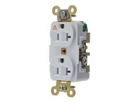 HUBBELL IG5362W Receptacle, 20 A Amps, 125V AC, Flush Mount, Standard Duplex - Newegg.com