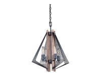 VAXCEL H0181 Dearborn 4L Mini Chandelier Oak/Iron - Newegg.com