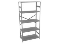 Freestanding Open Metal Shelving, 36W x 18D x 75 Load Cap., 5 Shelves, Gray - Newegg.com Freestanding Open Metal Shelving, 36... 