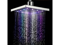 8 inch LED Waterfall Shower Head Bathroom Fixture Square 7 Colors Changing Rainfall Showerhead SDH-B1 - Newegg.ca 8 inch LED... 