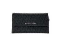 Michael Kors Jet Set Travel Large Trifold Leather Wallet (Black PVC 2018) 35F8STVF3B-001 - Newegg.com