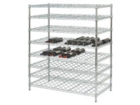 24 Deep x 48 Wide x 63 High 10 Chrome Shelf Double Wine Rack with 240 Bottle Storage Capacity - Newegg.com 24" Deep x 48... 