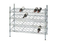 14 Deep x 48 Wide x 36 High 4 Chrome Shelf Single Wine Rack with 48 Bottle Storage Capacity - Newegg.com 14" Deep x 48... 