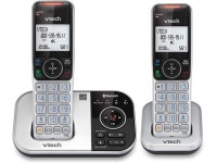 VTECH VS112-2 DECT 6.0 Bluetooth 2 Handset Cordless Phone for Home with Answering Machine, Call Blocking, Caller ID, Intercom and... 