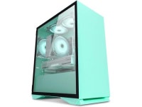 ZXCVBNAS Computer Case ATX Mid Tower PC - Front USB Port - Quick-Release Tempered Glass Side Panel - Cable Management System... 