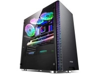 HDYD Gaming Case,Mid-Tower PC Gaming Case ATX/M-ATX/ITX - Front I/O USB 3.0 Port - Tempered Glass Side Panel - 8 Fan Position... 