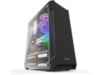 HDYD ATX Case,Mid-Tower PC Gaming Case ATX/M-ATX - Front I/O USB 3.0 Port - Fully Transparent Side Panels - 6 Fan Position... 
