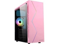 ZXFF ATX Mid-Tower PC Gaming Case, Removable Dust Filter, Fully Transparent Acrylic Side Panel, RGB Front Panel and a Pre... 