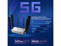 5G NR Router SA/NSA CPE,WiFi 6 Modem Router with Sim Card Slot... 47Gbps,Cat19,Qualcomm SDX62,6PCS Detachable Antennas,4 x 4 MIMO... 
