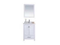 Wilson 24 - White Cabinet + White Carrara Marble Countertop - Newegg.com