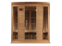 Maxxus 4-Person Corner Near Zero EMF (Under 2MG) FAR Infrared Sauna (Canadian Hemlock) - Newegg.com