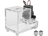 Fishlor PC Water Tank Pump, Full Transparent Integrated 600ML PC Cooled Water Pump Acrylic Water Cooling Tank 600L/H, Water... 