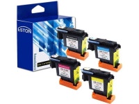ESTON Multipack Replacement for HP 11 BK C M Y Printhead Fit for HP Designjet 70 90 100 110 500 510 500ps 800ps 9110 K850... 