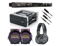 Universal Audio Apollo x8 Heritage Edition 18 x 24 Thunderbolt, Gator GR-4L Rack Case, (2) Mogami XLR to 1/4, (2) ErnieBall 1/4... 