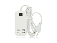 15W AC power supply charger adapter USB 4 Port   for iPhone and Samsung mobile iphone  4 Port USB Wall Charger for iPad  iPhone... 