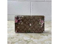 Coach C0035 Anna Signature Canvas Evergreen Field Floral Clutch Crossbody Bag - Newegg.com