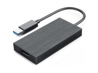 4XEM USB 3.0 DisplayPort Video Adapter - 1 x 9-Pin Powered USB 3.0 Type A - Male - 1 x DisplayPort 1.1a Digital Audio/Video... 