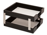A1422 Econo-Line Double Letter Trays - Black Bonded Leather - Newegg.ca A1422 Econo-Line Double Letter Trays - Black Bonded... 