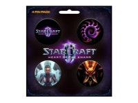 Pin Pack - Starcraft II - Set of 4 Buttoms Heart of Swarm New Toys Gifts j3926 - Newegg.com
