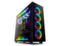 anidees AI Crystal XL AR V2 Tempered Glass Full Tower ATX Case with 5 RGB Fans and 2 LED Light strip - Black - Newegg.com anidees... 
