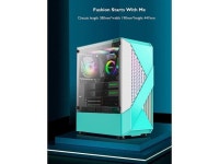 Gaming Case,Mid-Tower PC Gaming Case ATX/M-ATX/ITX - Front I/O USB 3.0 Port - Tempered Glass Side Panel - 8 Fan Position - Water... 