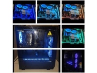 DS 120MM Case RGB Fans, LED Silent Fans for Computer Cases, CPU Coolers (2Pack 11.8inch LED Strip, 5Pack LED Fans, F Series)... 