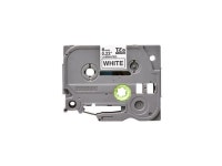 Brother P-touch TZe-211 Laminated Label Maker Tape 1/4 x 26-2/10 Black On White 6/Carton (TZE-211VS) - Newegg.com