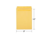 Staples Self Seal Catalog Envelopes 9L x 12H Brown 100/Box (534800/17104) - Newegg.com