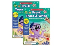 Scholastic Teacher Resources Trace & Write Wipe-Clean Activity Book with Pen Grade PK-1 2/Pack (SC-700148-2) - Newegg.com