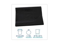 Boardwalk Linear Low Density Industrial Can Liners 60 gal 1.7 mil 38 x 58 Black 100/Carton G3858HBL - Newegg.com