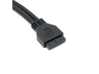 Motherboard Internal USB 3.0 Header Female 19Pin to Dual Port USB 3.0 Type-A Female with Screw Mount Hole Adapter Cable Black... 